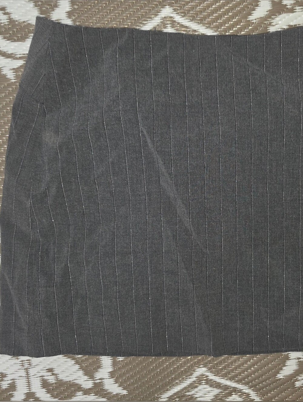 Express Gray Pinstripe Pencil Skirt